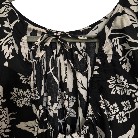 Midi Length Crinkle Cotton Dress size L - Picture 6 of 9